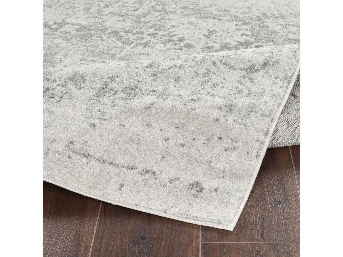 Tapis poils ras LALLA vintage gris — vue 5