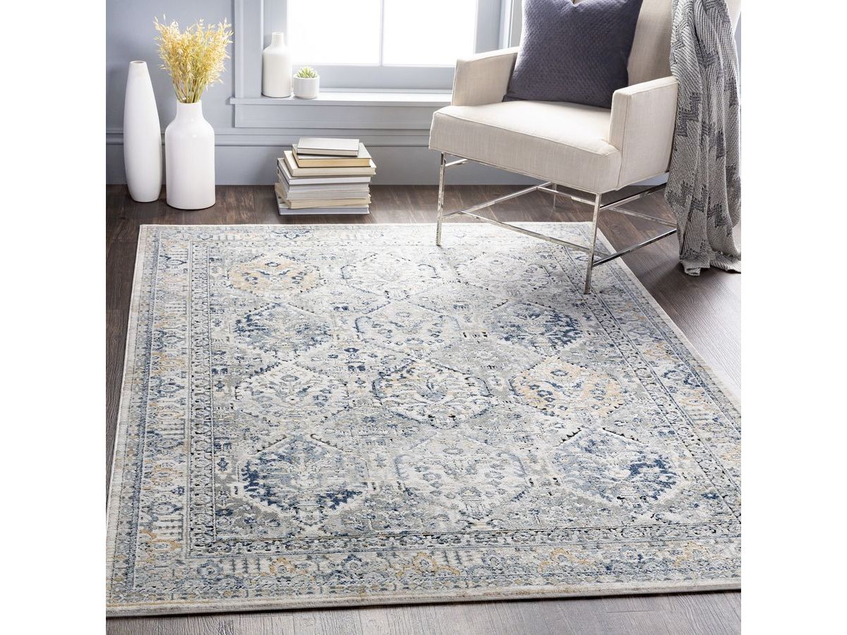 Tapis poils ras RANYA vintage gris — vue 5