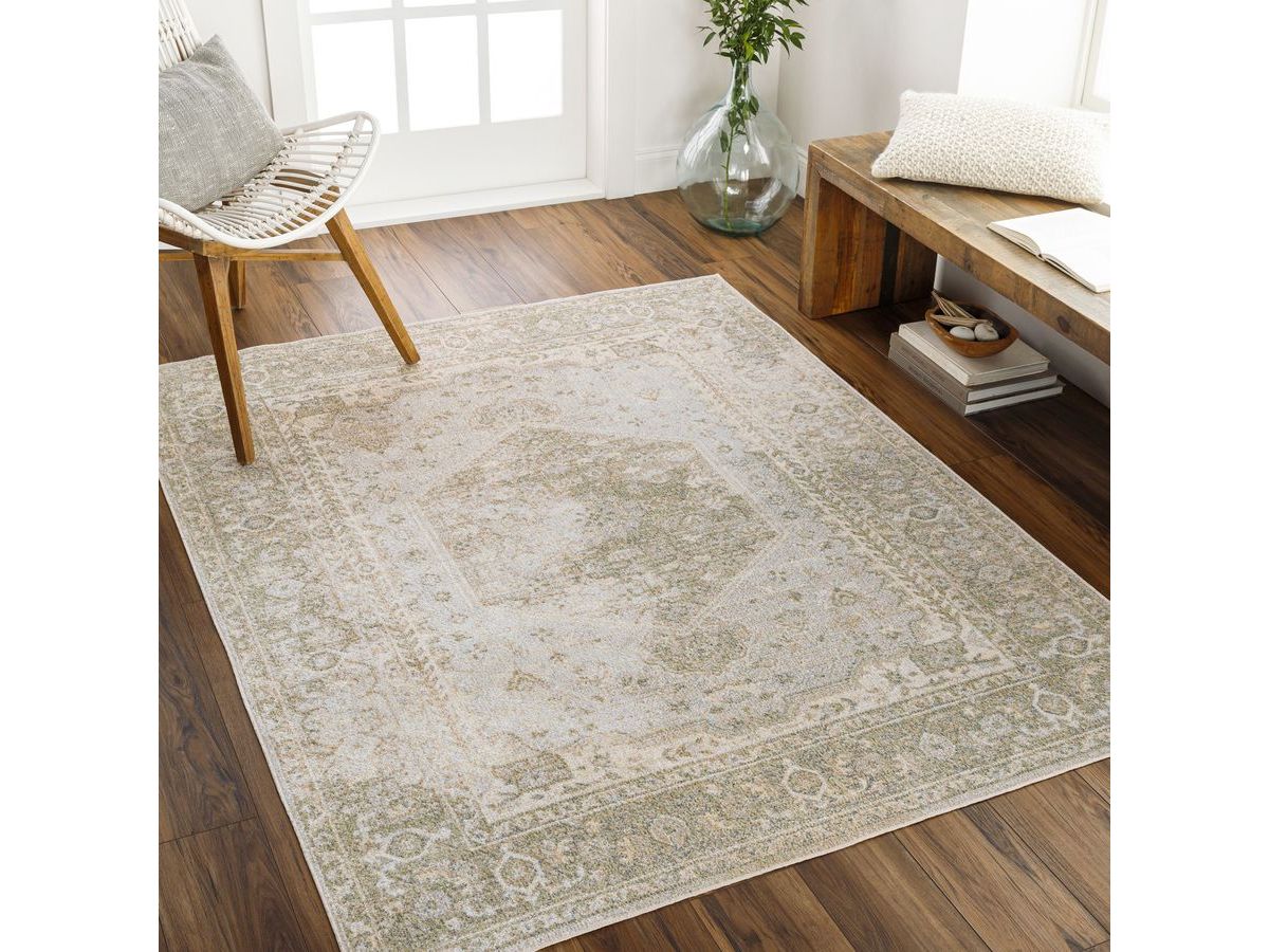Tapis poils ras AZAR vintage marron