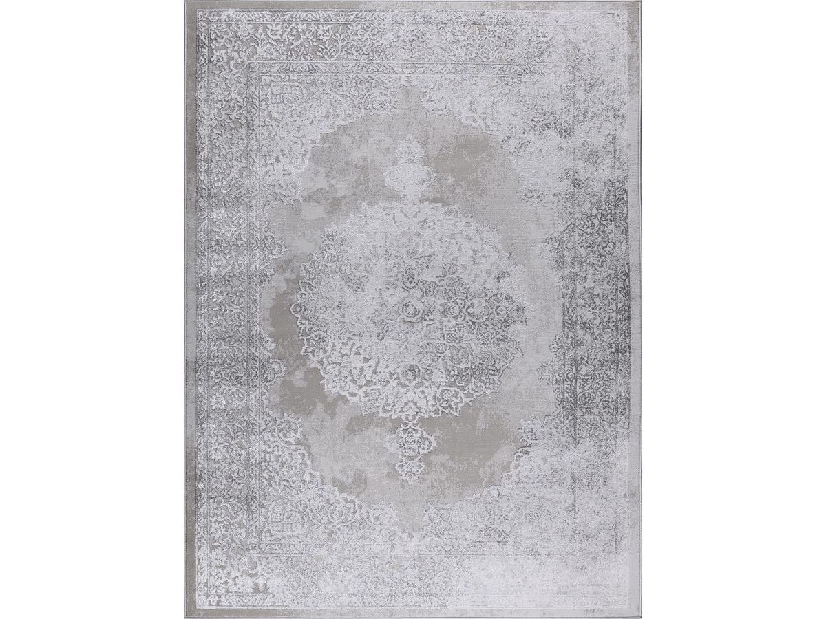 horia vintage kortpolig vloerkleed gekleurd grijs