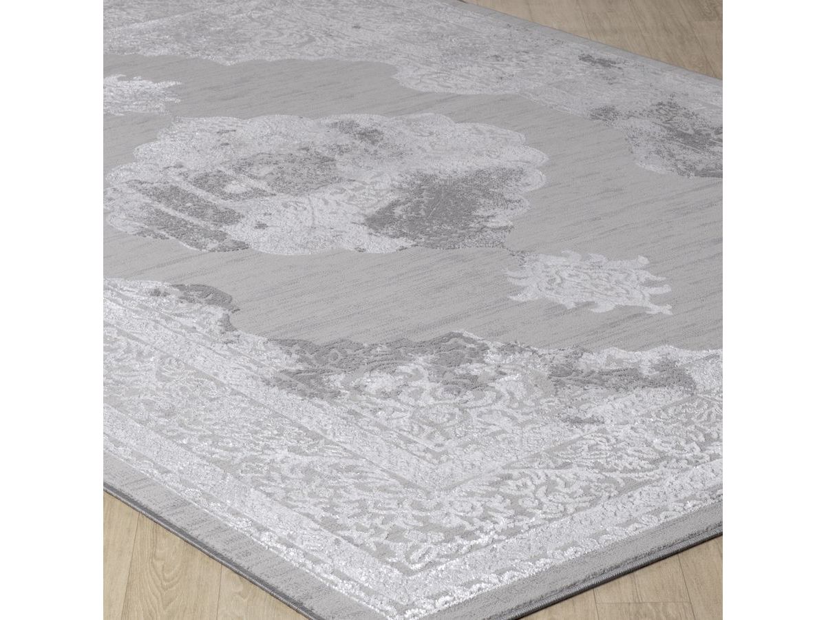Tapis poils ras HORIA vintage blanc — vue 5