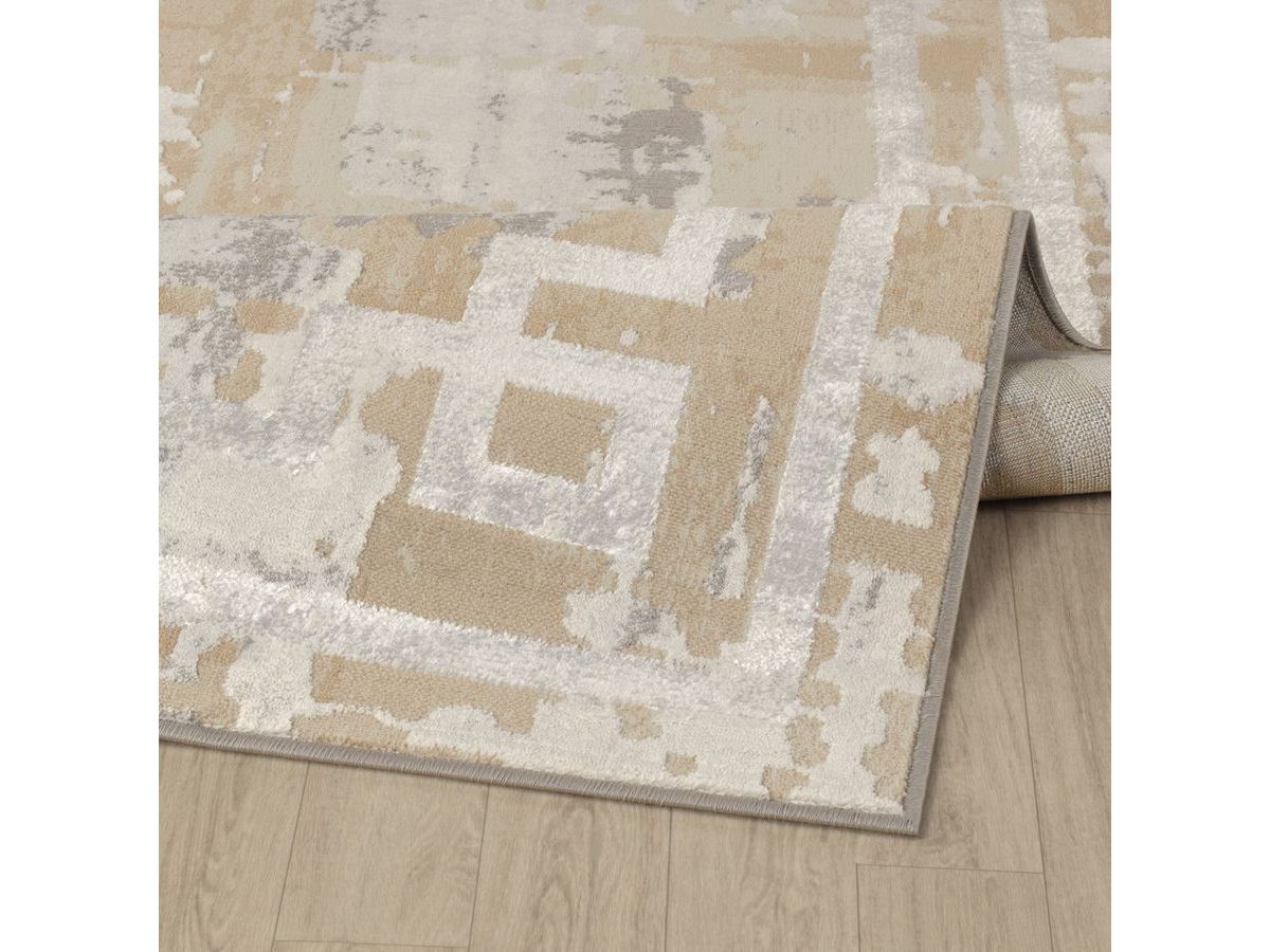 Tapis poils ras MINA vintage beige — vue 6