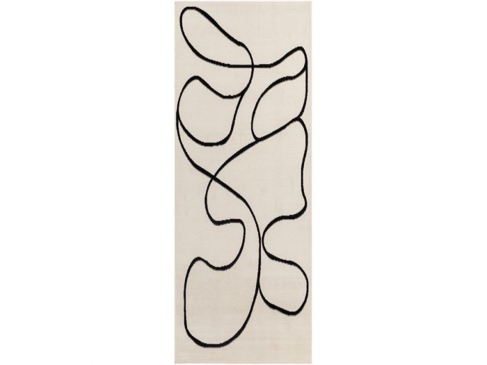 Tapis de couloir poils ras EDITH motif abstrait