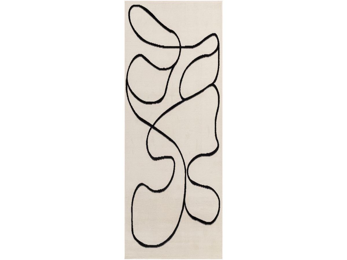 Tapis de couloir poils ras EDITH motif abstrait Tapis de couloir poils ras EDITH motif abstrait