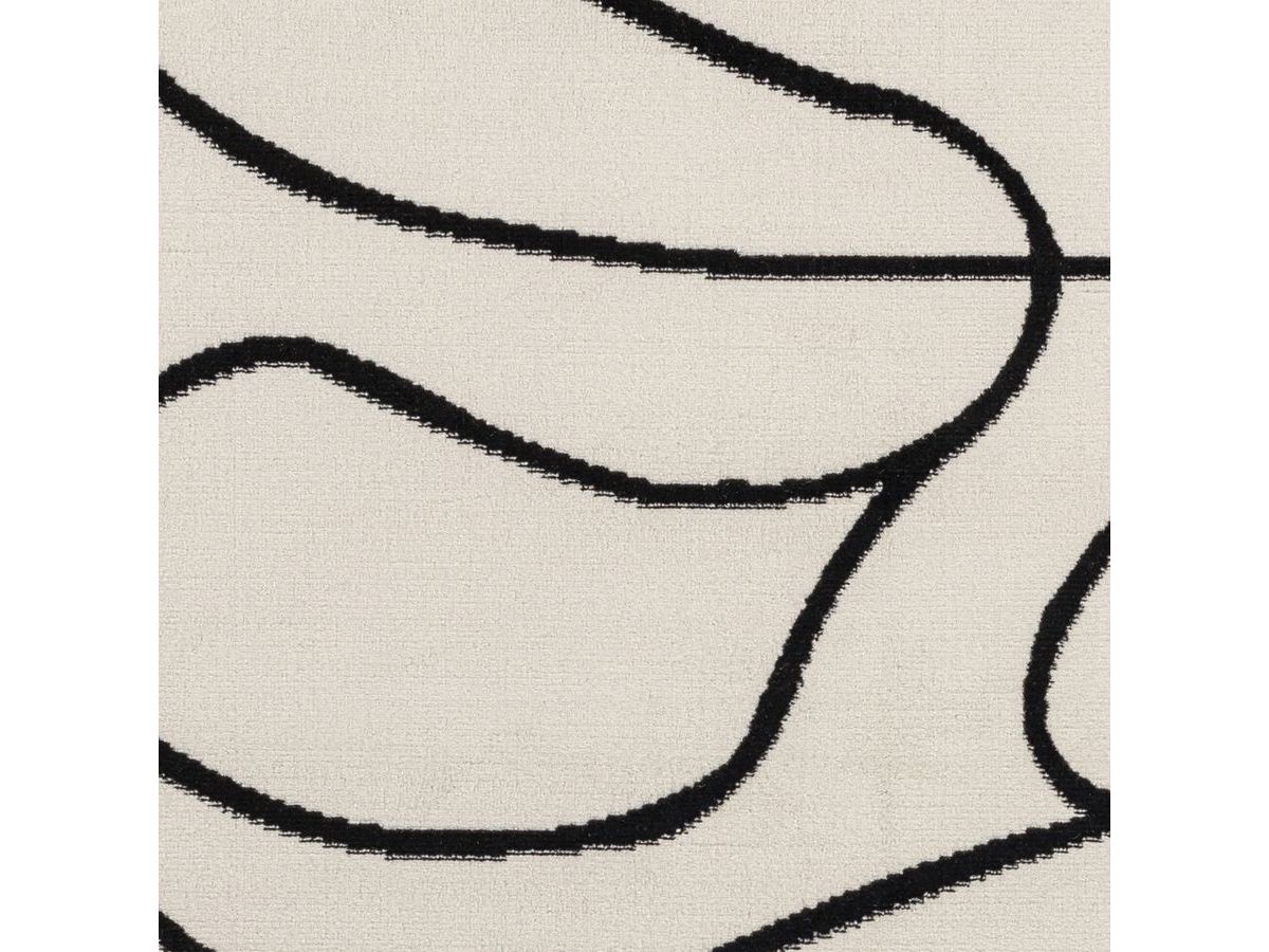 EDITH kortpolig vloerkleed met abstract patroon