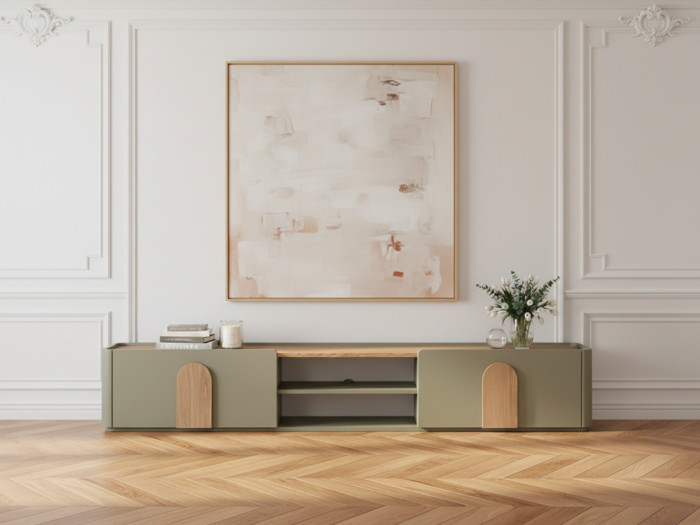 Meuble TV 1 porte 1 tiroir 220 cm ENYRA