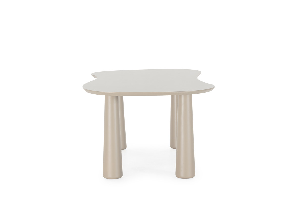 Table à manger ovale SASHA 220 cm beige
