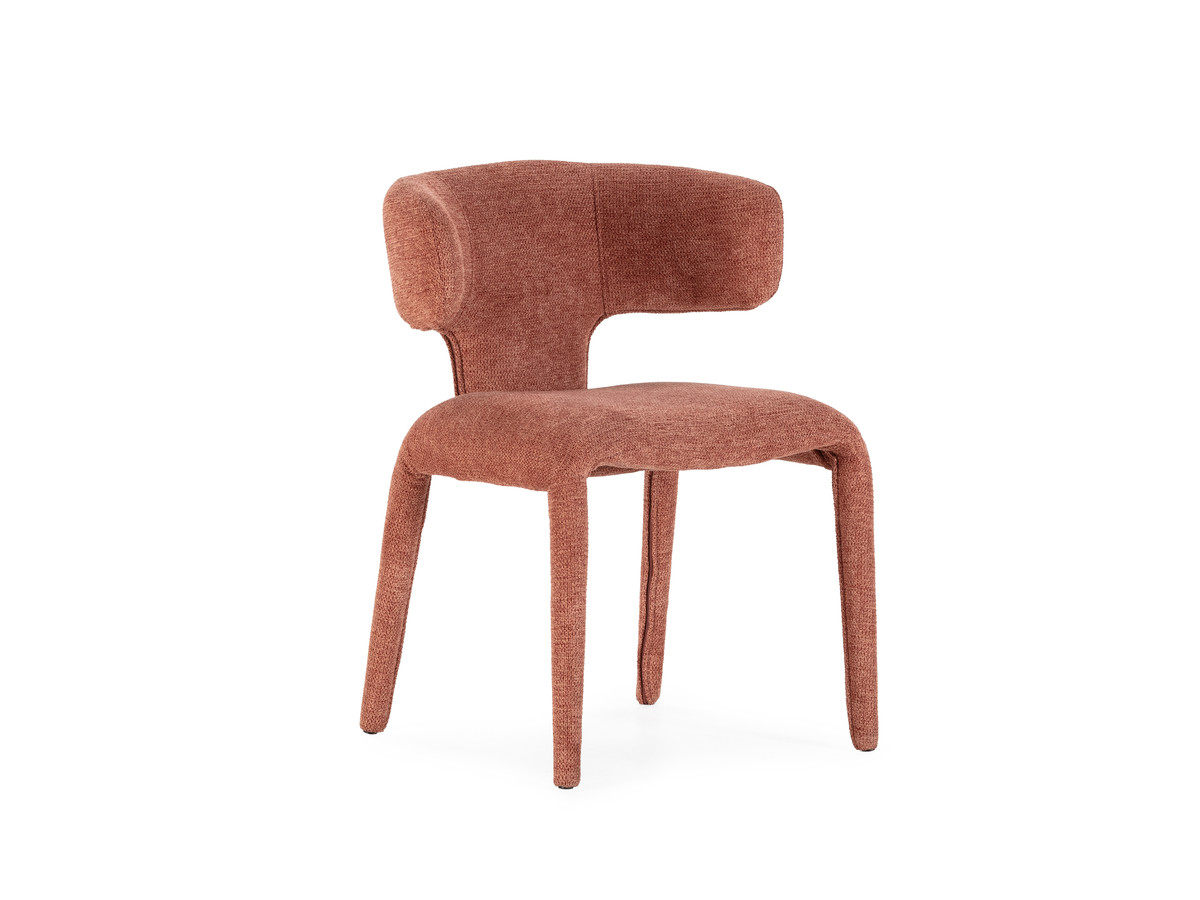 Eetkamerset SASHA met ovale beige eettafel 220 cm + stoelen MILA in structuurstof