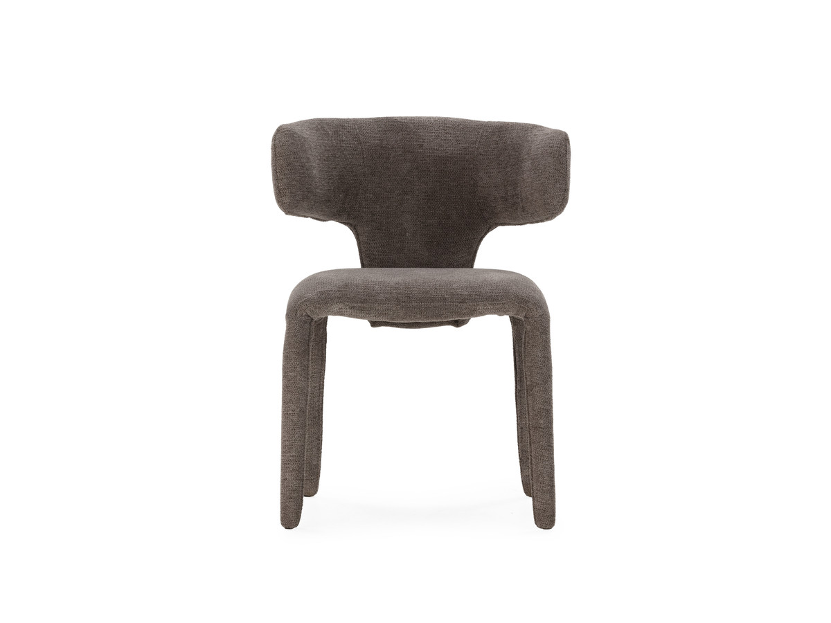 Eetkamerset SASHA met ovale beige eettafel 220 cm + stoelen MILA in structuurstof