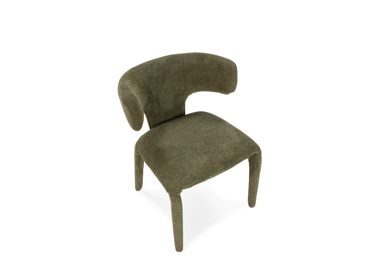 Eetkamerset SASHA met ovale beige eettafel 220 cm + stoelen MILA in structuurstof