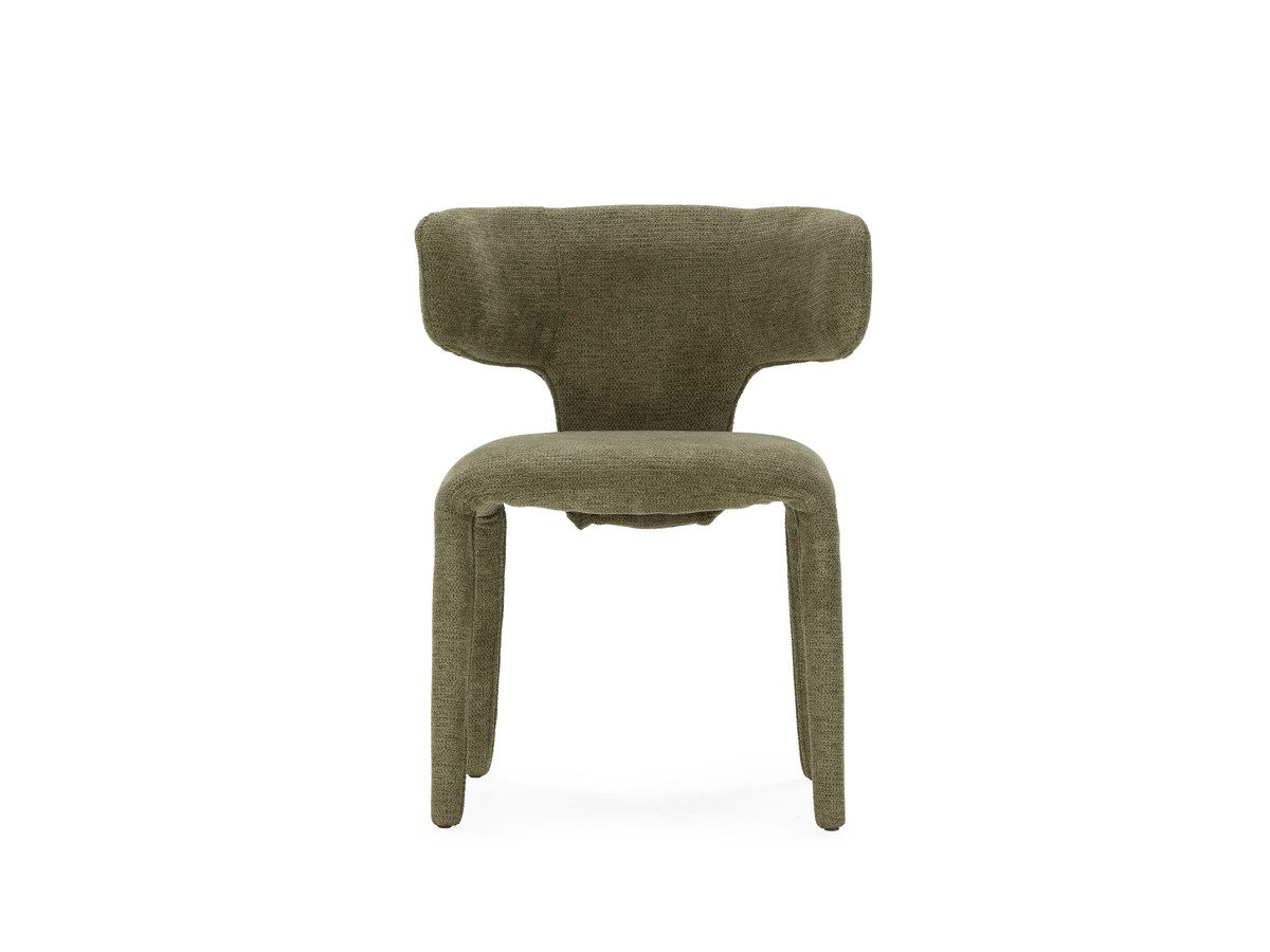 Eetkamerset SASHA met ovale beige eettafel 220 cm + stoelen MILA in structuurstof