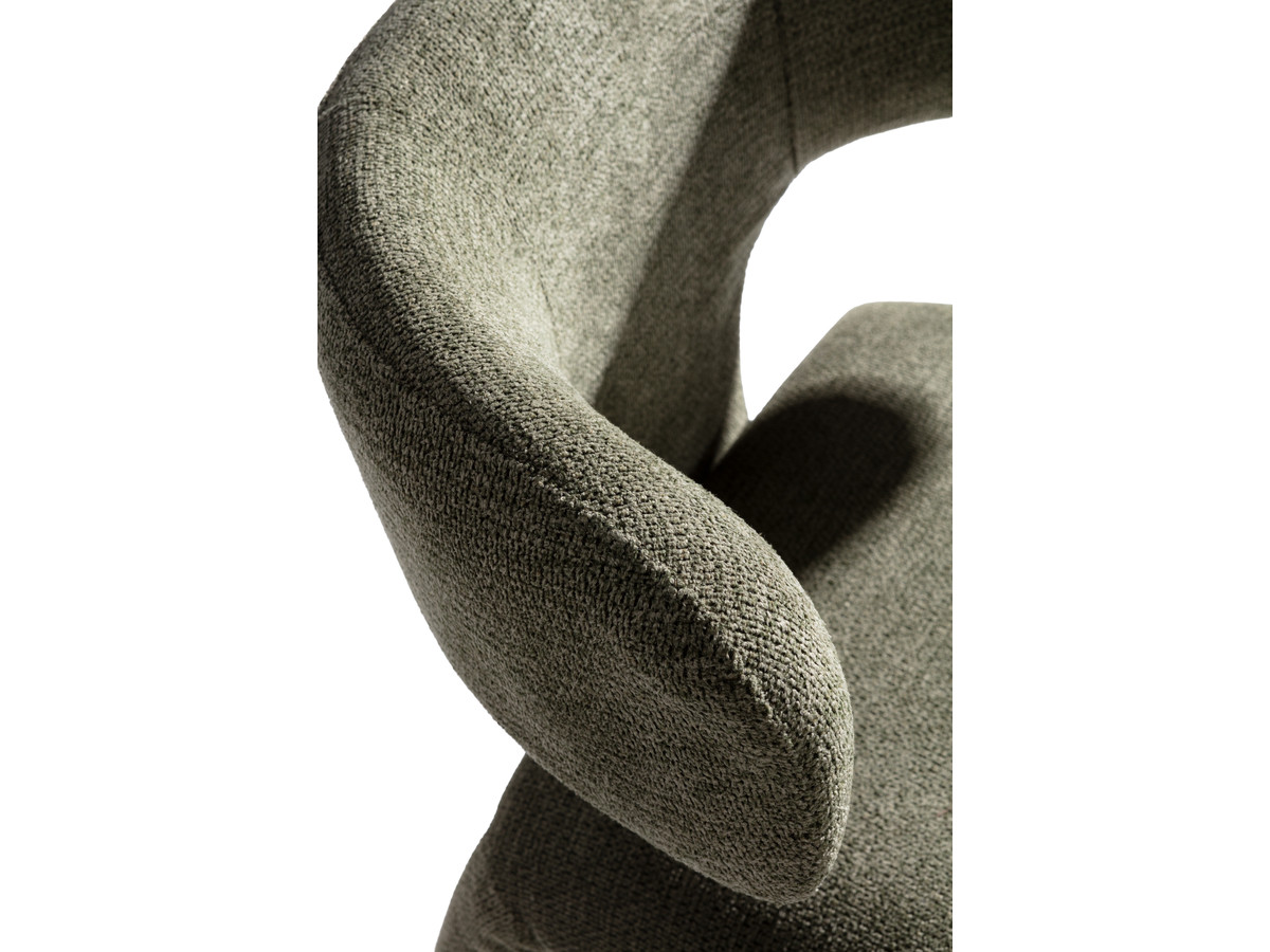 Eetkamerset SASHA met ovale beige eettafel 220 cm + stoelen MILA in structuurstof