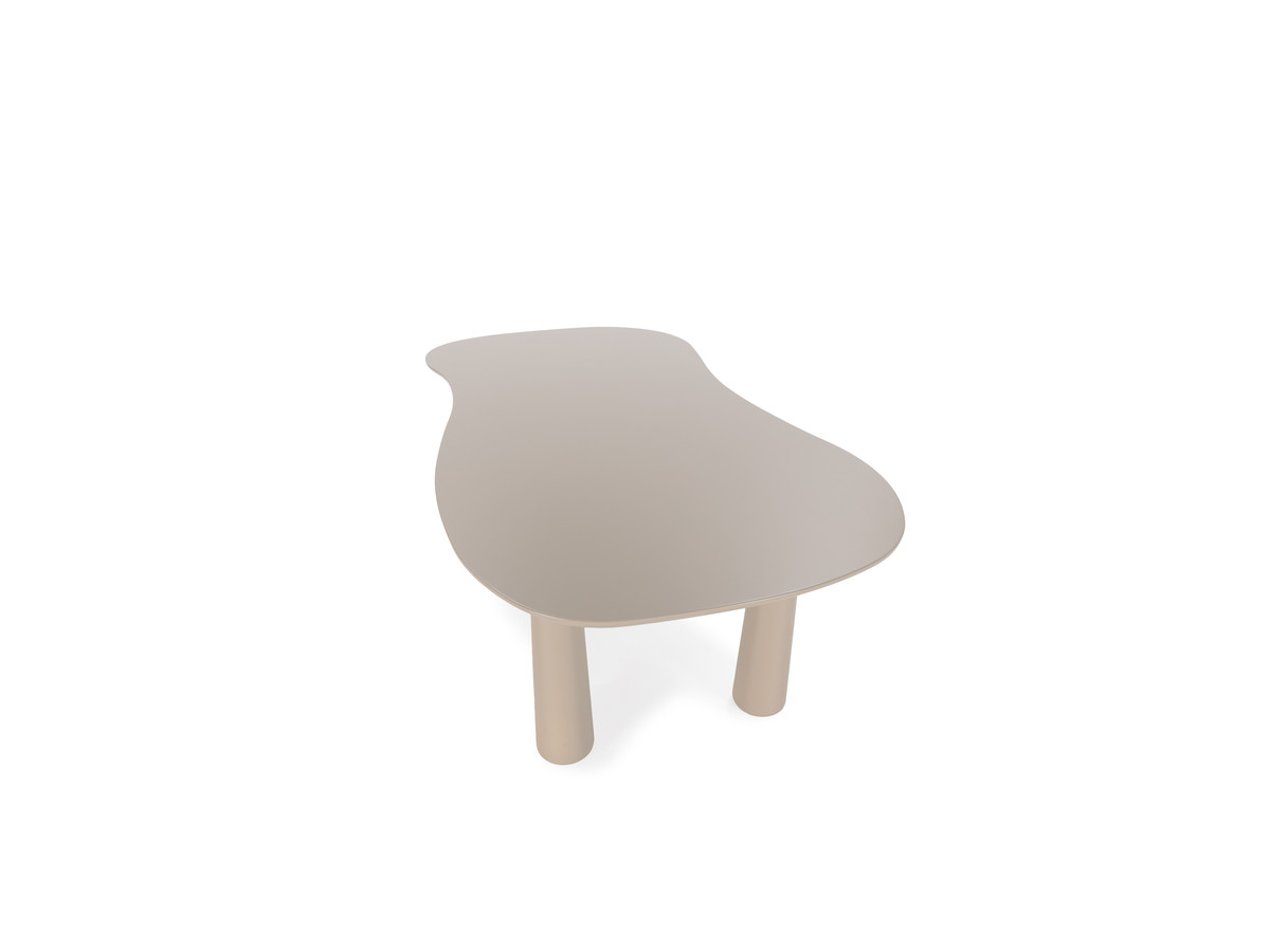 Eetkamerset SASHA met ovale beige eettafel 220 cm + stoelen MILA in structuurstof