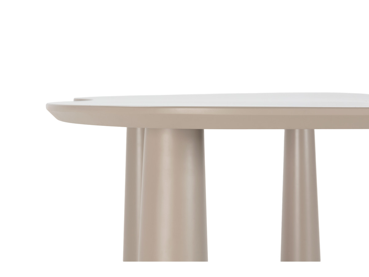 Eetkamerset SASHA met ovale tafel van 220 cm + stoelen ROSA in beige fluwelen stof