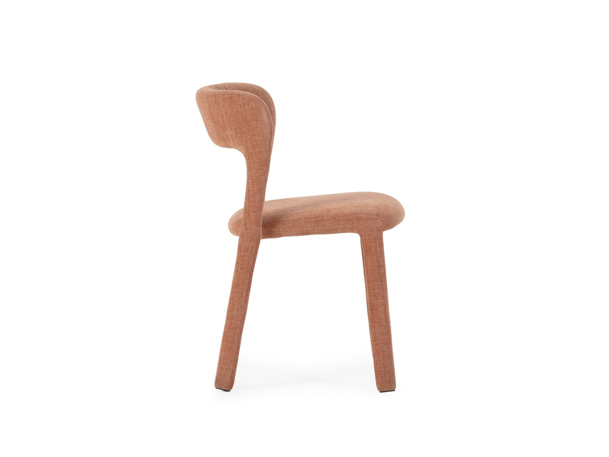 Ensemble GASTON avec table à manger ronde 120 cm placage chêne + 4 chaises PIA