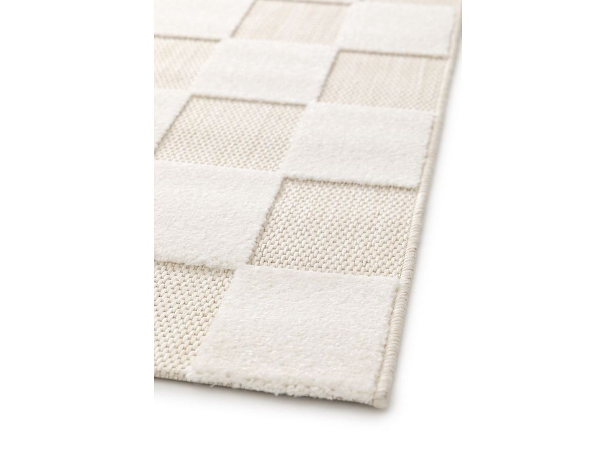 GABRIELLE kortpolig vloerkleed met schaakbordpatroon