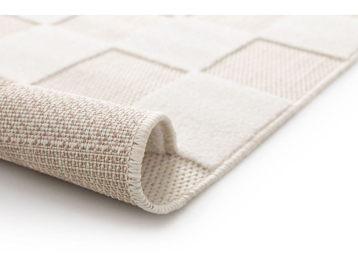 GABRIELLE kortpolig vloerkleed met schaakbordpatroon