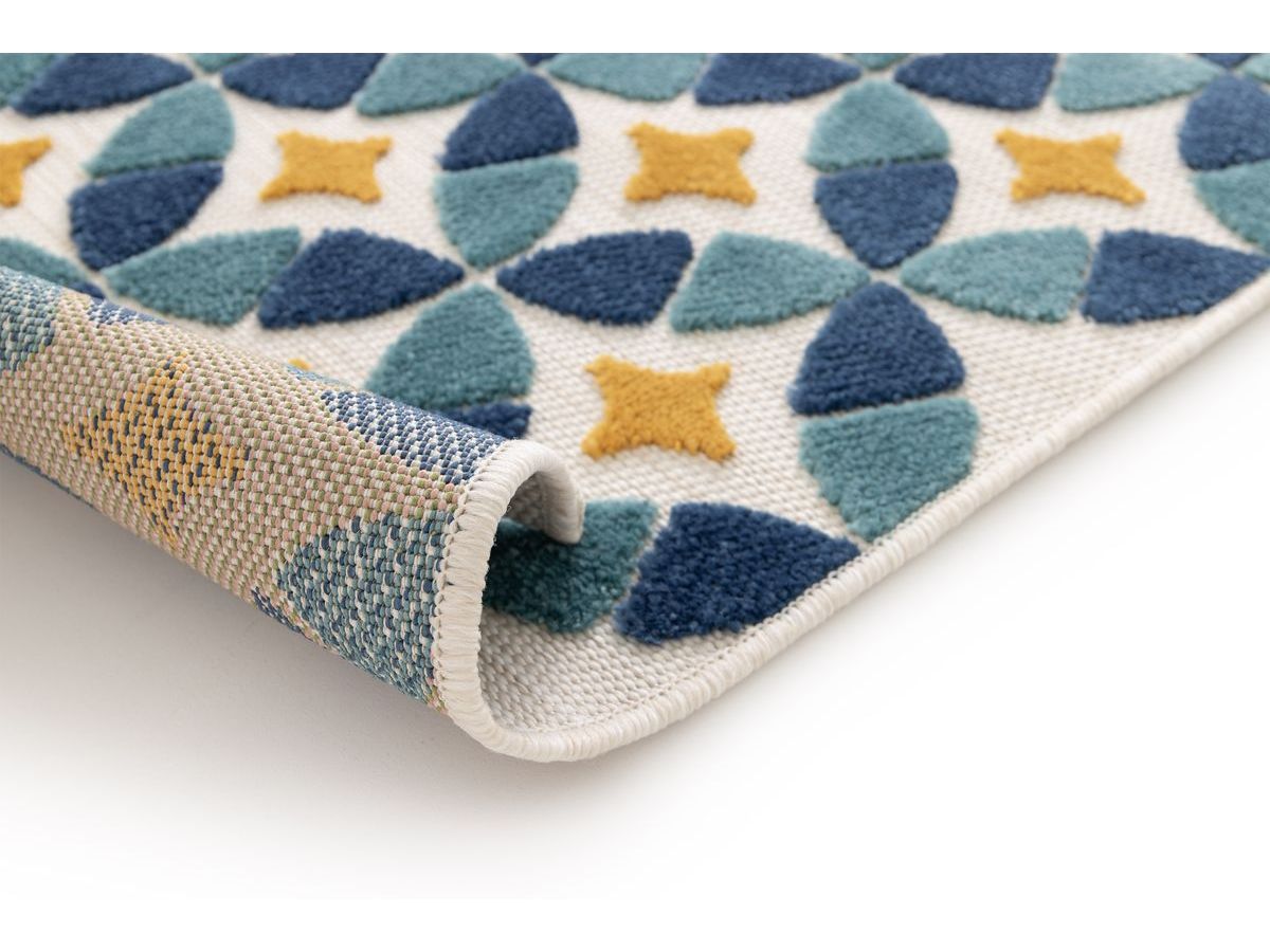 ISAURE kortpolig vloerkleed met abstract patroon