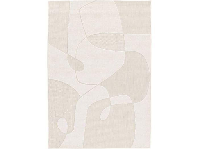 Tapis poils ras KAIA motif abstrait