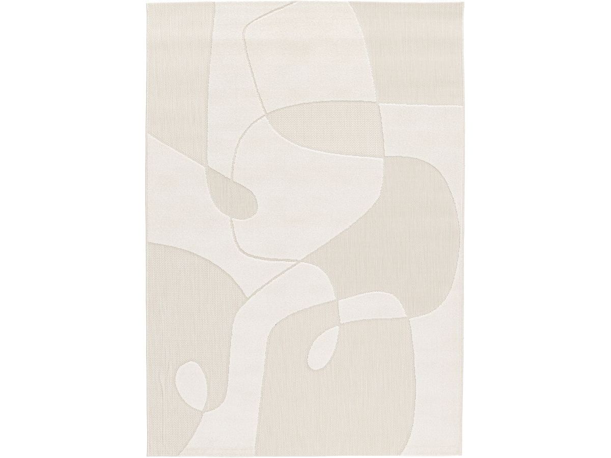 Tapis poils ras KAIA motif abstrait