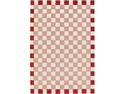 Tapis poils ras MYRLIE motif damier