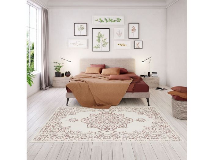 Tapis tissé plat SAMI motif vintage