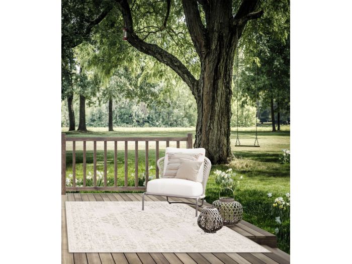 Tapis tissé plat SAMI motif vintage