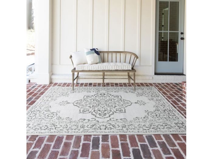 Tapis tissé plat SAMI motif vintage