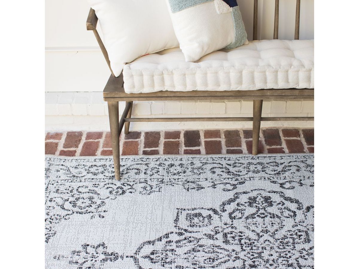 Tapis tissé plat SAMI motif vintage