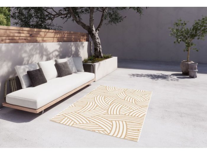 Tapis tissé plat KAEL motif abstrait