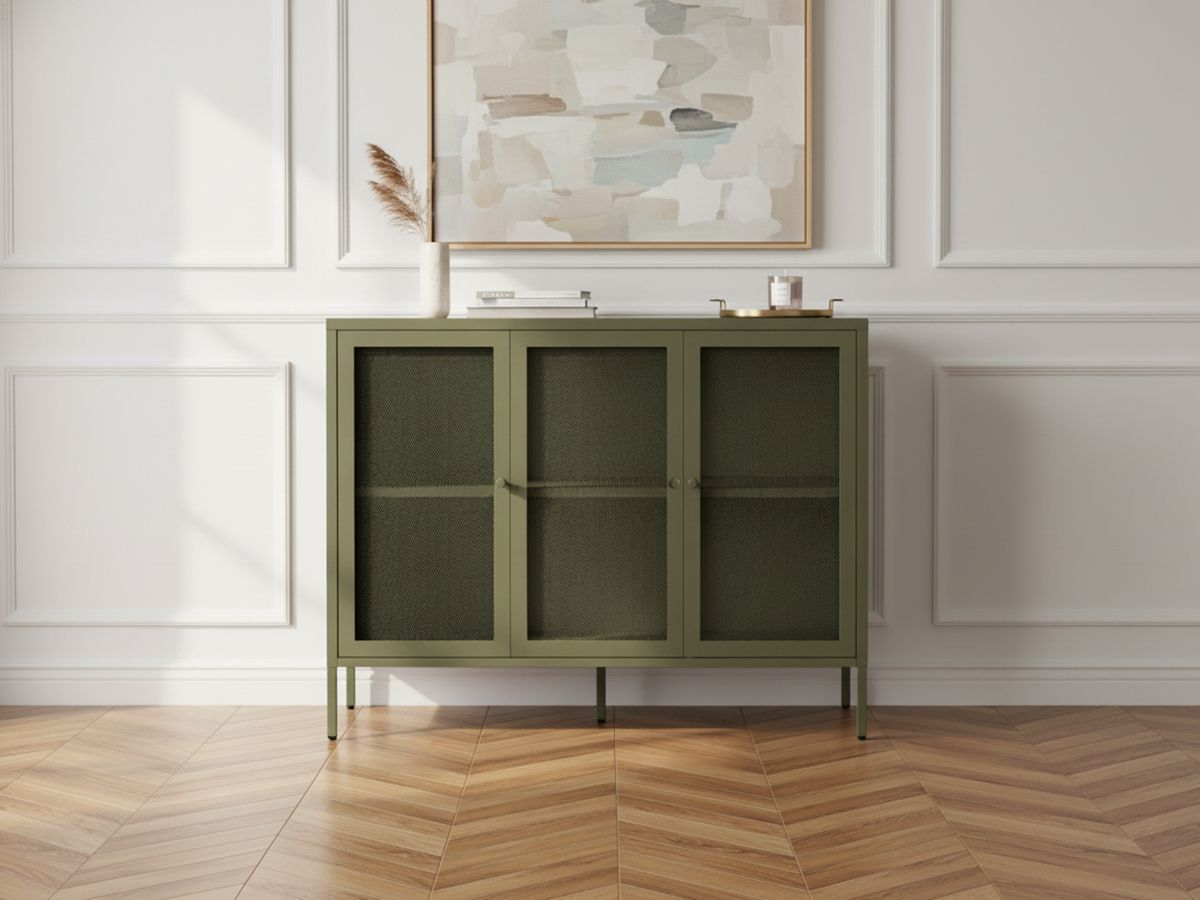 Buffet 3 portes 120 cm CLARA métal Buffet 3 portes 120 cm CLARA métal