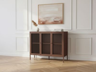 Buffet 3 portes 120 cm CLARA métal édition limitée