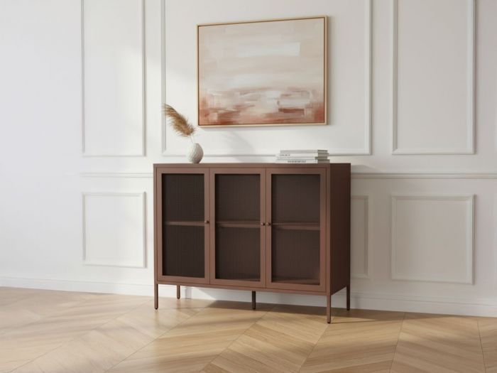 Buffet 3 portes 120 cm CLARA métal