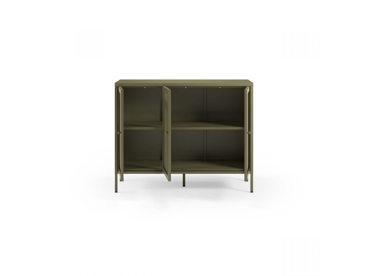 CLARA 4-deurs tv-meubel 160 cm metaal + CLARA 3-deurs dressoir 120 cm metaal limited edition