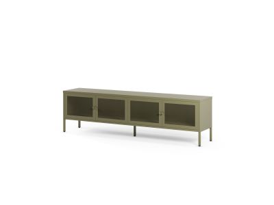 Meuble TV 4 portes 160 cm CLARA métal édition limitée