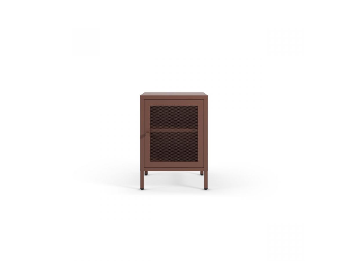 Lot de 2 chevets 1 porte CLARA métal édition limitée