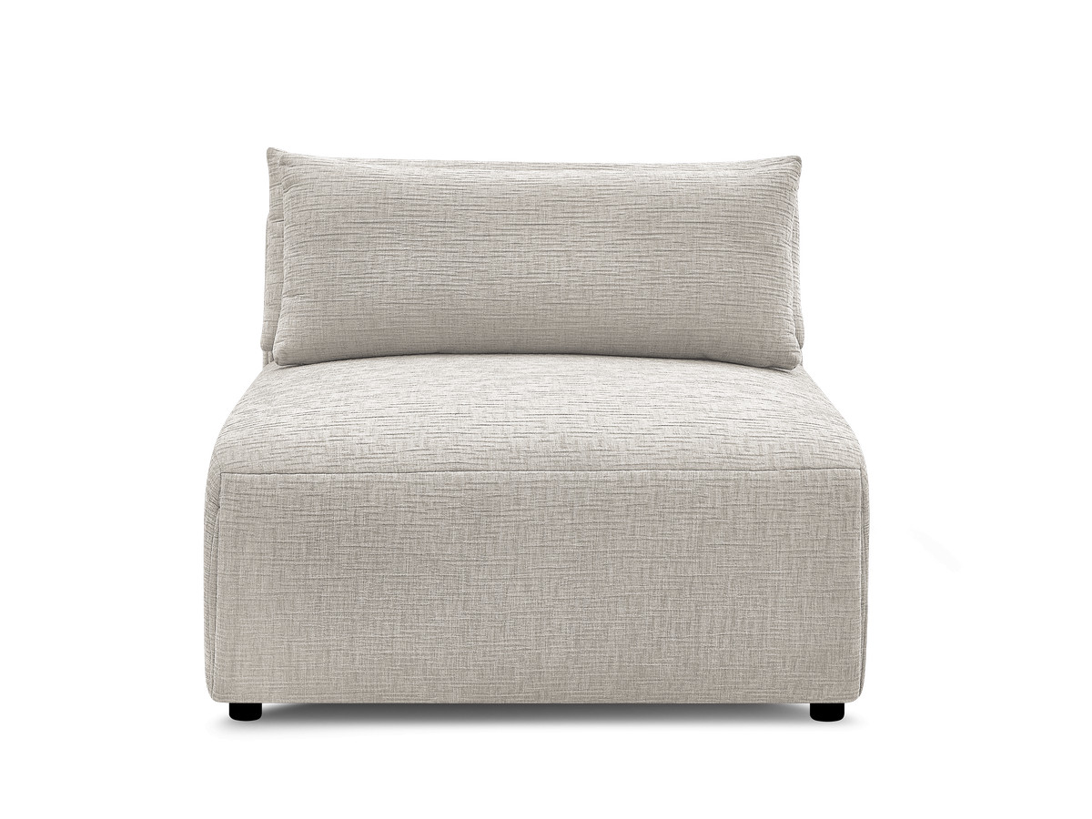 JANA modulaire bank 1-zits chaise longue met hoofdsteun, structuurstof