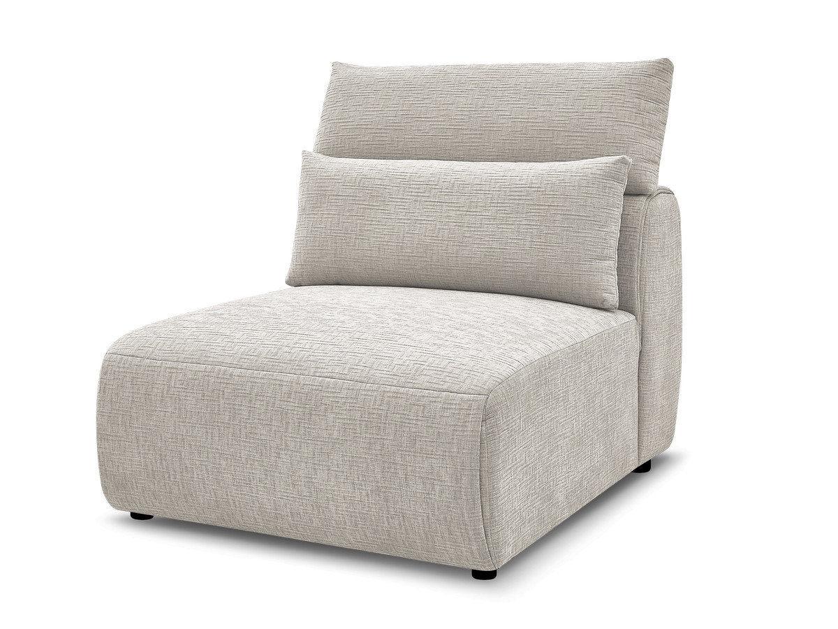 JANA modulaire bank 1-zits chaise longue met hoofdsteun, structuurstof