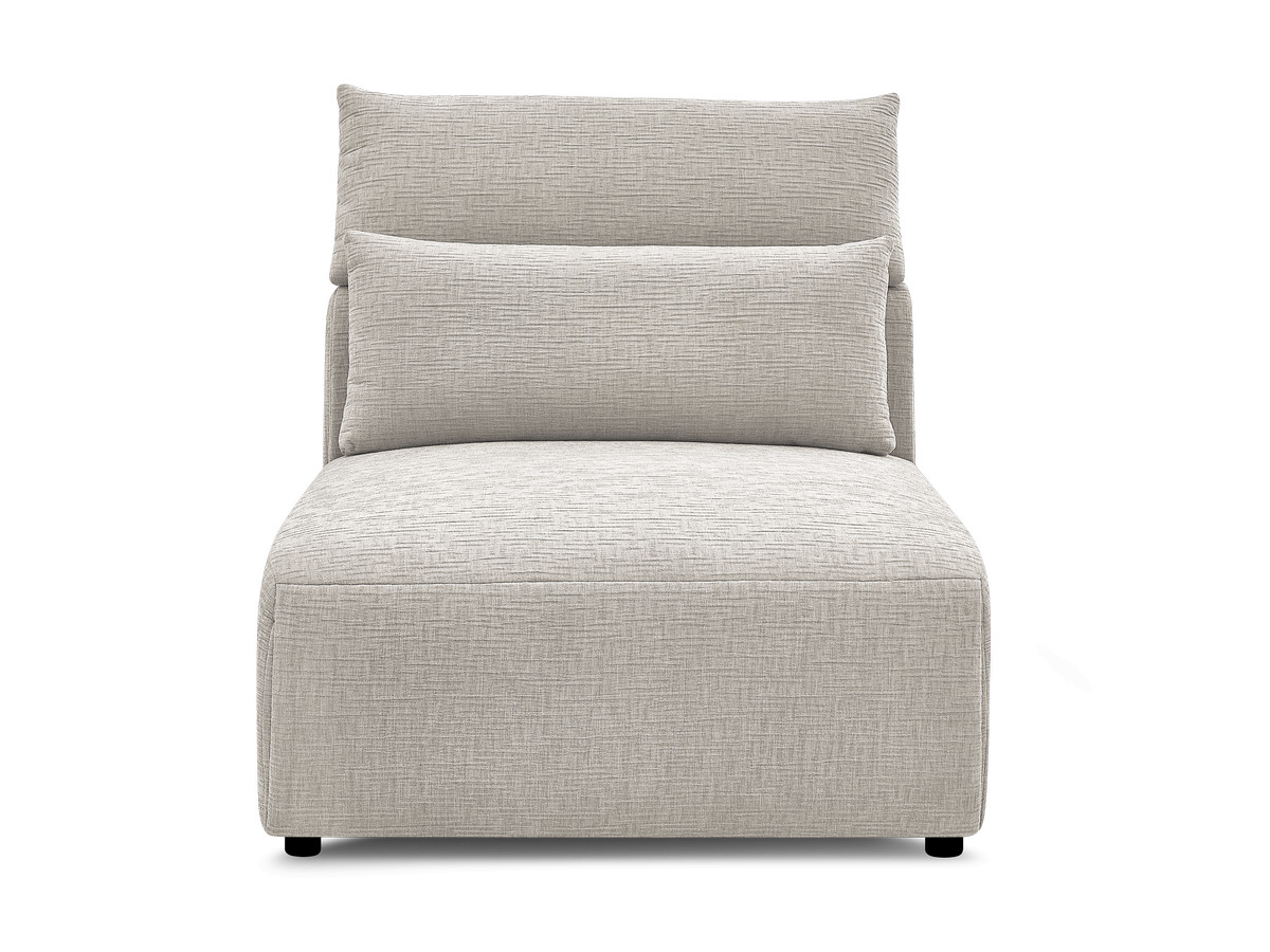 JANA modulaire bank 1-zits chaise longue met hoofdsteun, structuurstof