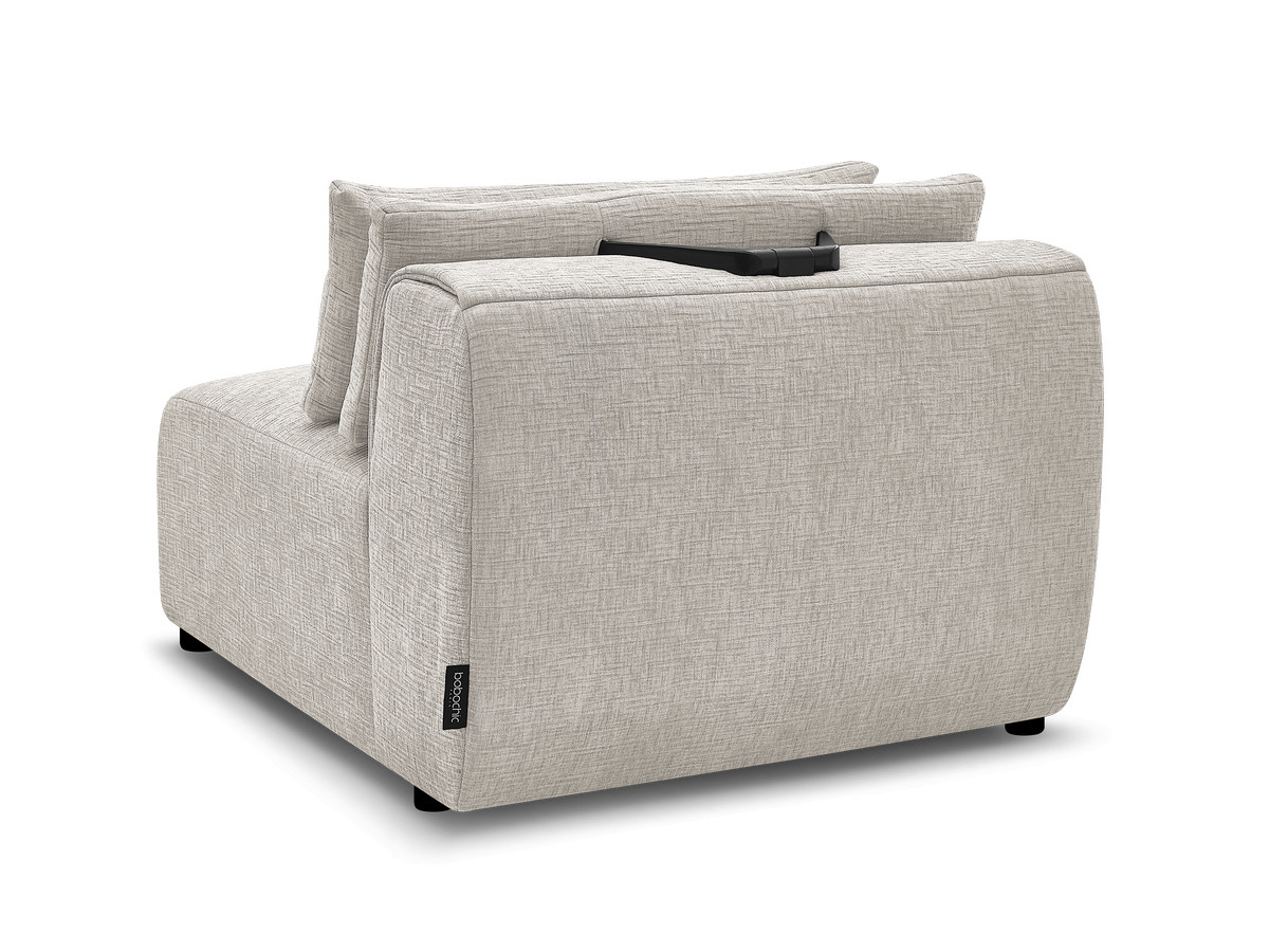 JANA modulaire bank 1-zits chaise longue met hoofdsteun, structuurstof