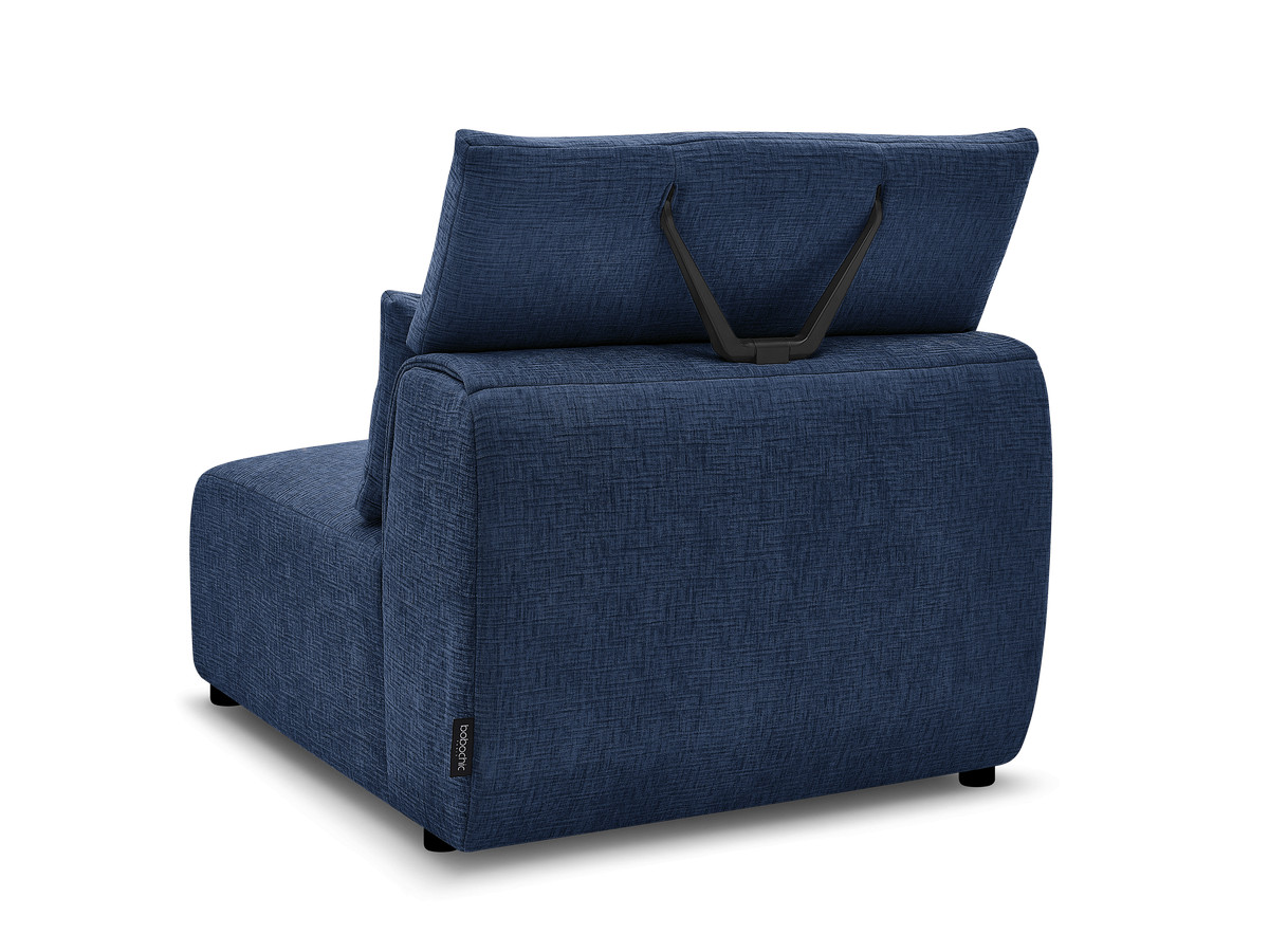 JANA modulaire bank 1-zits chaise longue met hoofdsteun, structuurstof