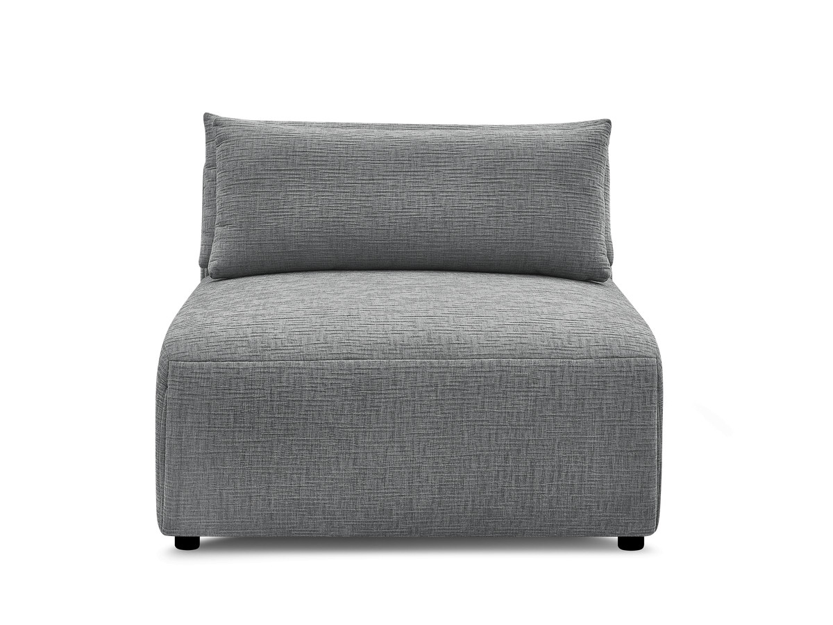 JANA modulaire bank 1-zits chaise longue met hoofdsteun, structuurstof