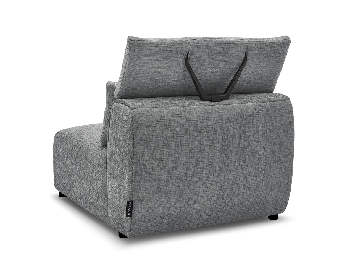 JANA modulaire bank 1-zits chaise longue met hoofdsteun, structuurstof