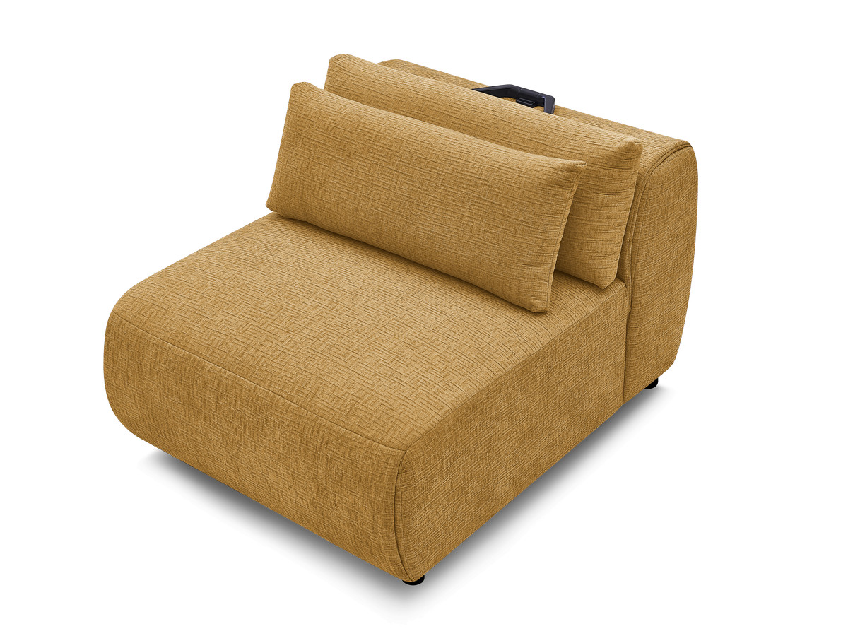 JANA modulaire bank 1-zits chaise longue met hoofdsteun, structuurstof