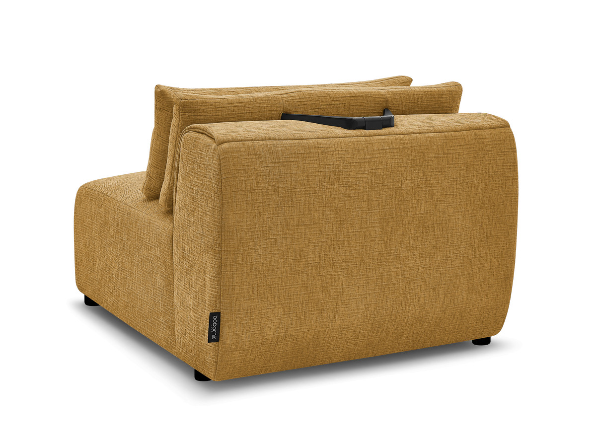 JANA modulaire bank 1-zits chaise longue met hoofdsteun, structuurstof