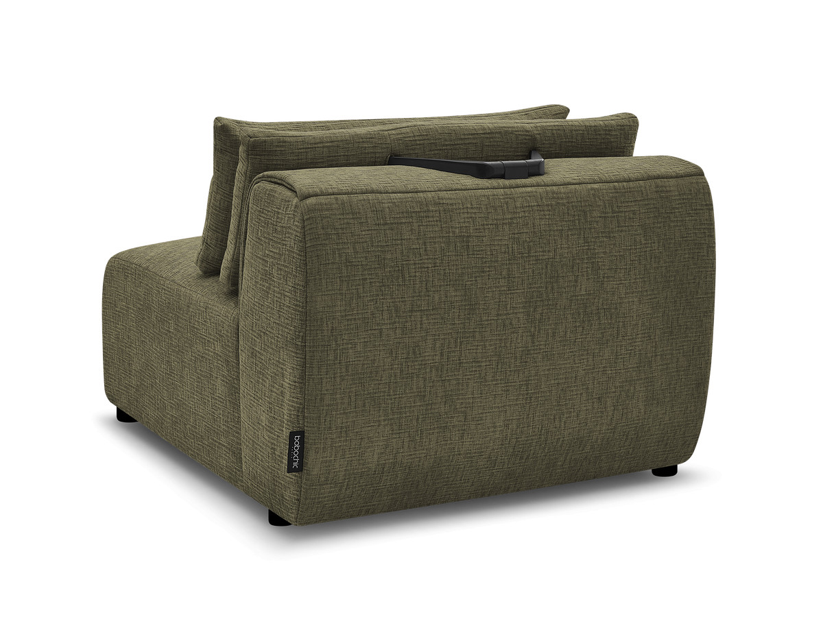 JANA modulaire bank 1-zits chaise longue met hoofdsteun, structuurstof