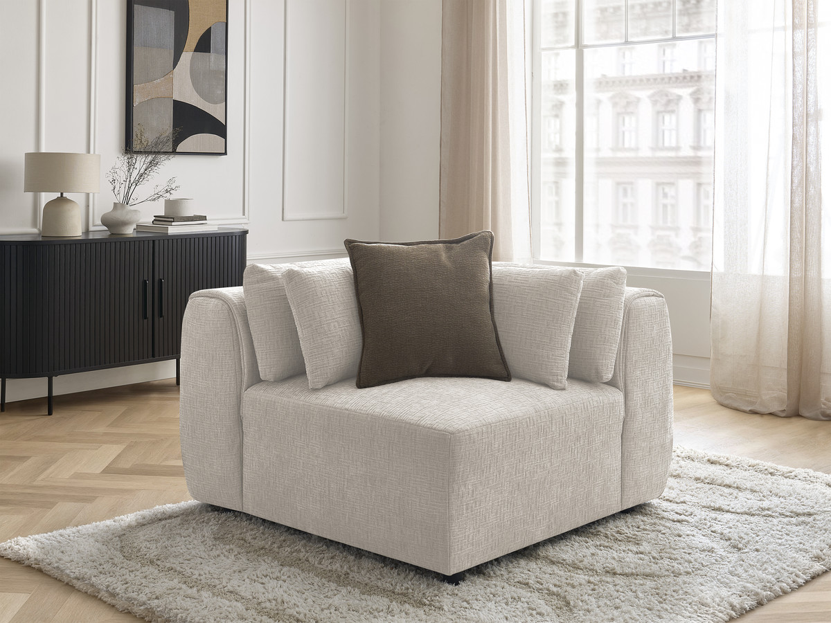 Hoek met hoofdsteun voor modulaire bank JANA, structuurstof