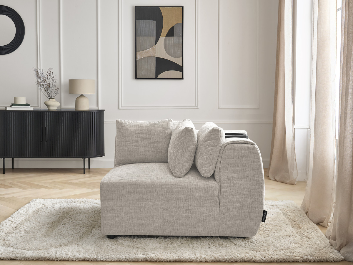 Hoek met hoofdsteun voor modulaire bank JANA, structuurstof