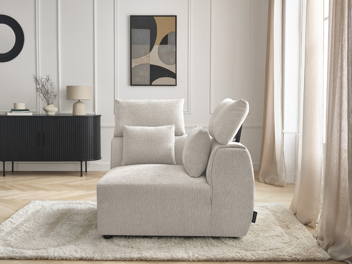 Hoek met hoofdsteun voor modulaire bank JANA, structuurstof