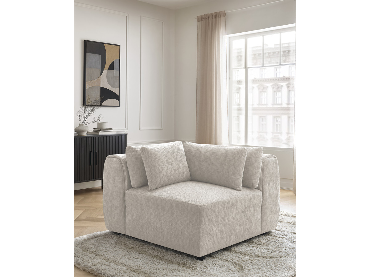 Hoek met hoofdsteun voor modulaire bank JANA, structuurstof